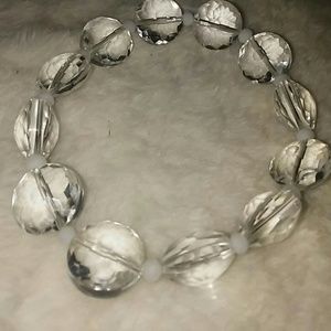 Large clear bead bracelet